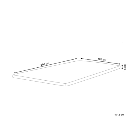 Materac nawierzchniowy topper termoelastyczny 180 x 200 cm DAZZEL