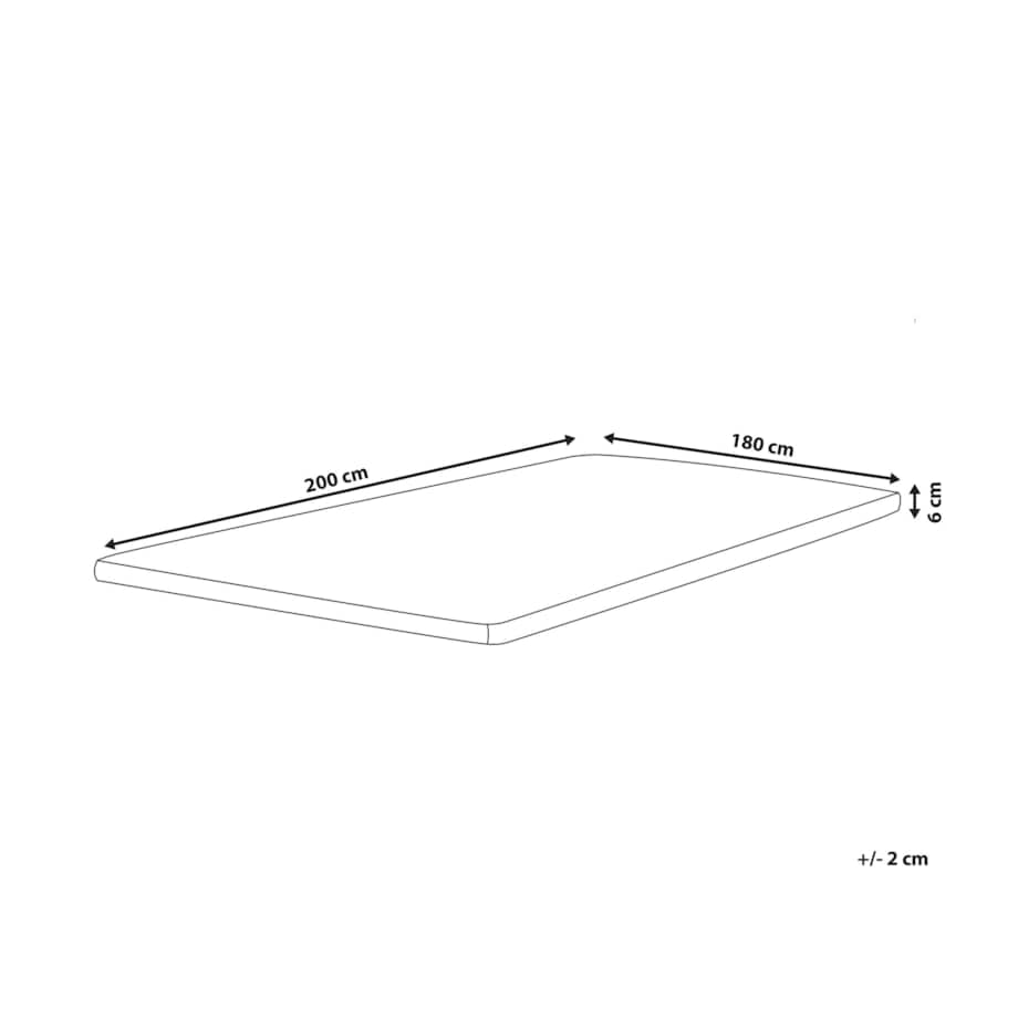Materac nawierzchniowy topper termoelastyczny 180 x 200 cm DAZZEL