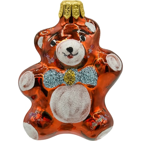 Bombka choinkowa: Miś w muszce