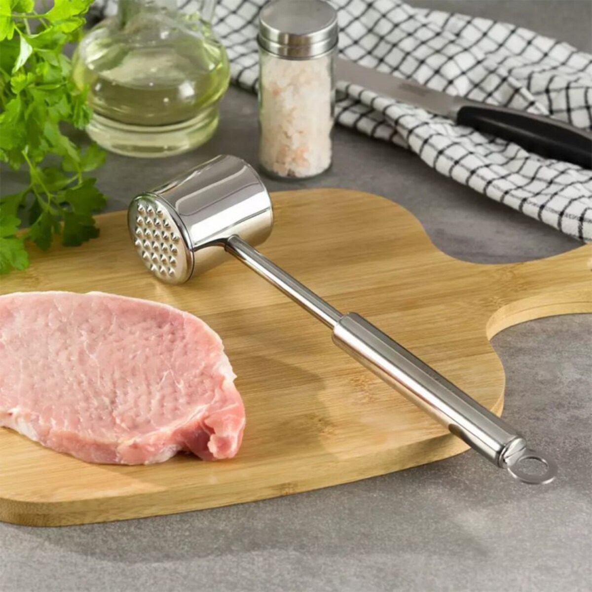 Kinghoff Stalowy Tłuczek Do Mięsa