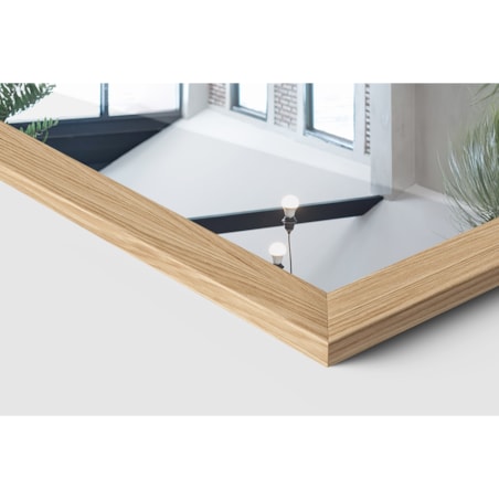 Wysokie lustro stojące w ramie - kolor dąb, 156x36 cm