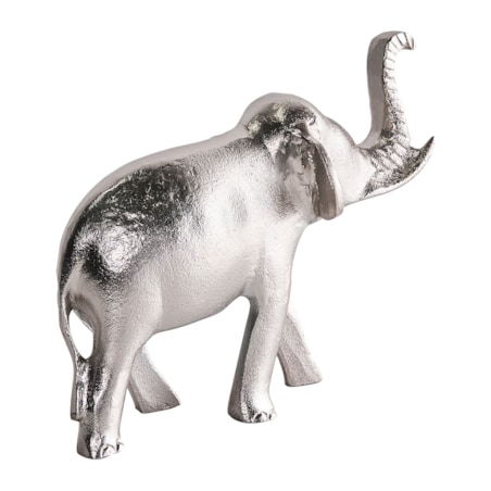 Figurka dekoracyjna Słoń MIOGOST Metal Srebrny