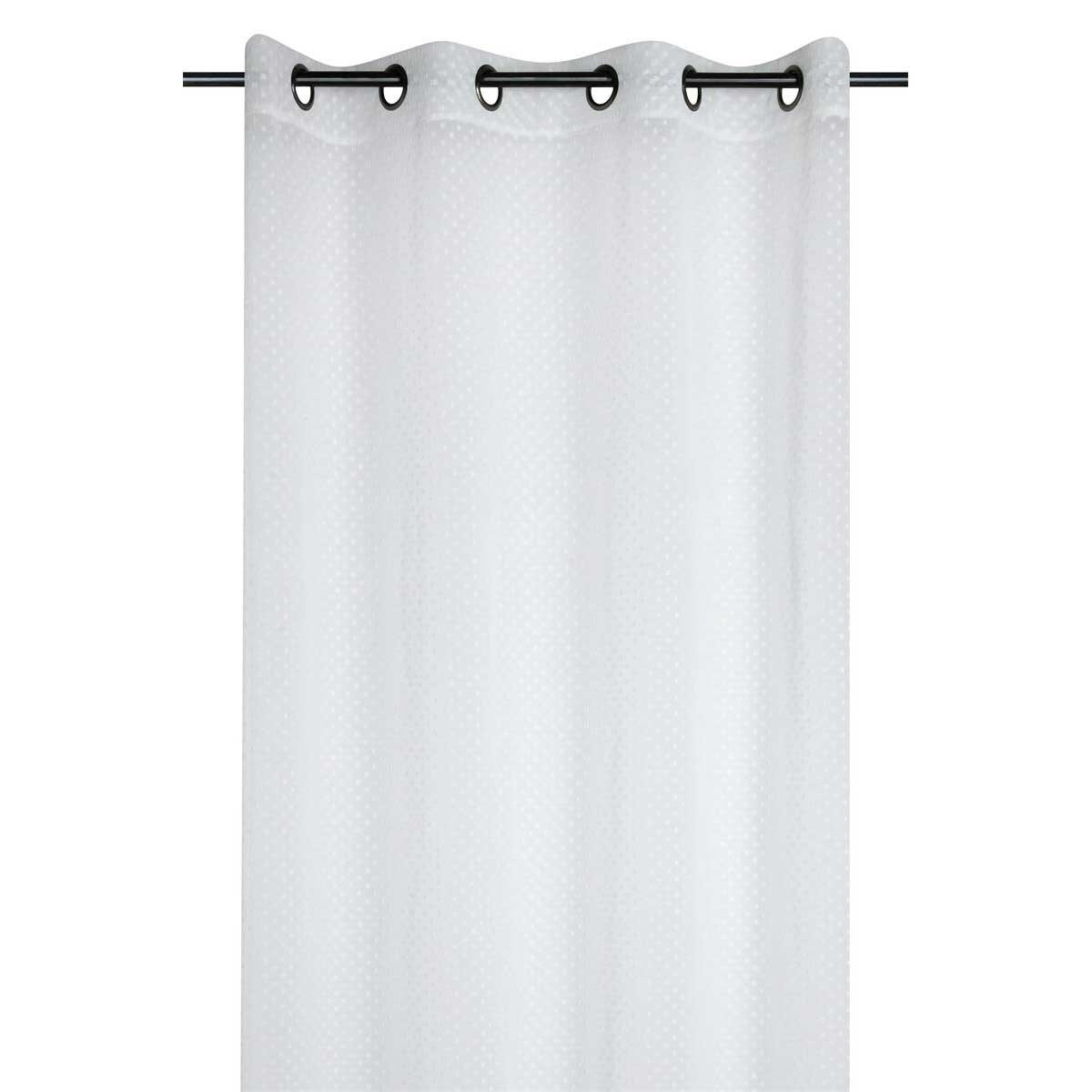 Biała, transparentna firana, 135 x 260 cm