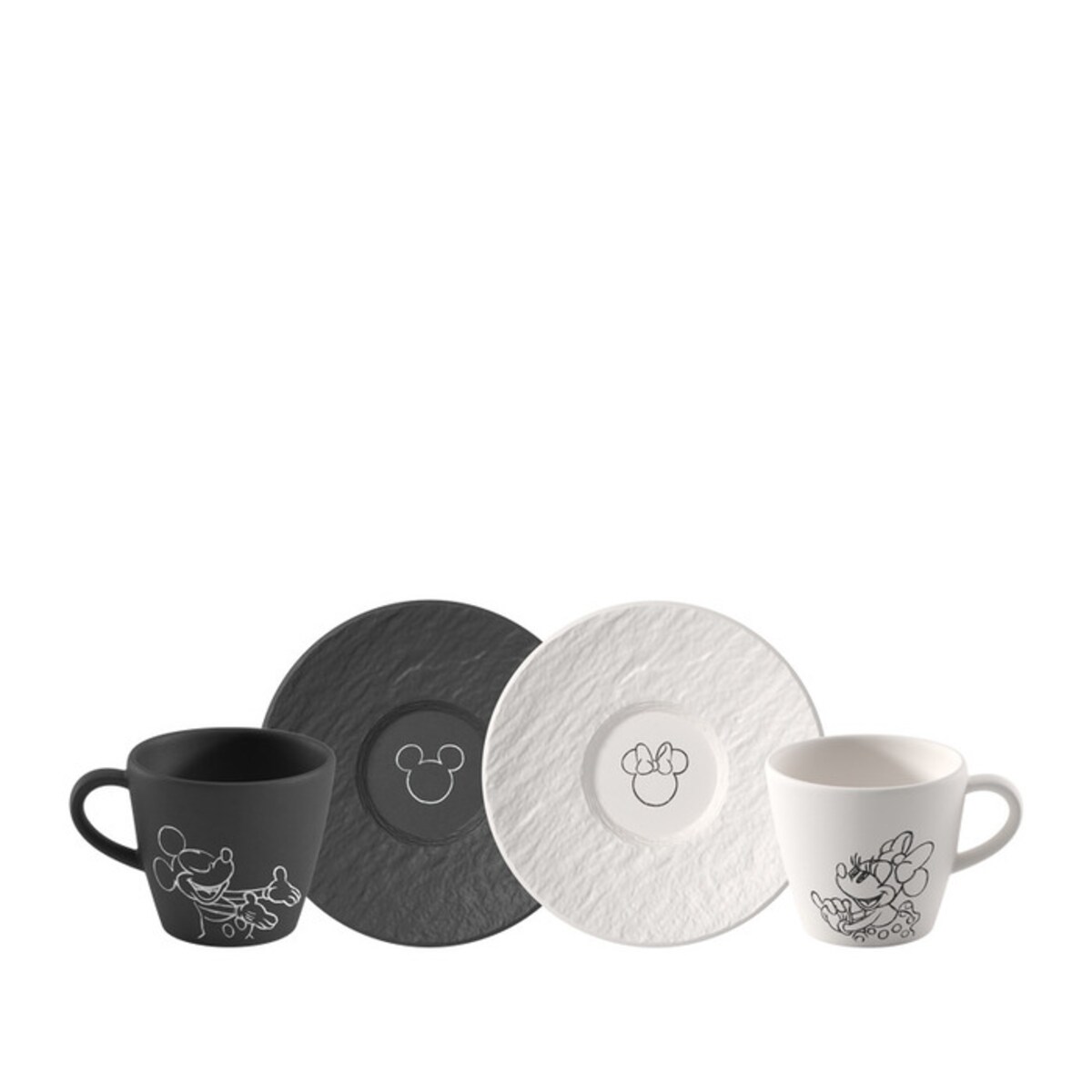 Komplet filiżanek do espresso ze spodkami Mickey Mouse Villeroy & Boch