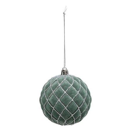 Zestaw bombek z brokatowym wzorem, Ø 8 cm