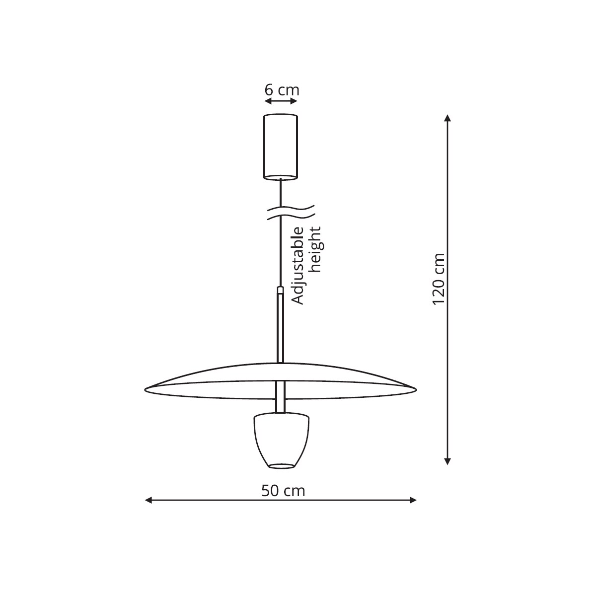 Lampa wisząca Light Prestige Ufo czarny LED CCT 3000K/4000K/6000K (regulowana) 1 szt.