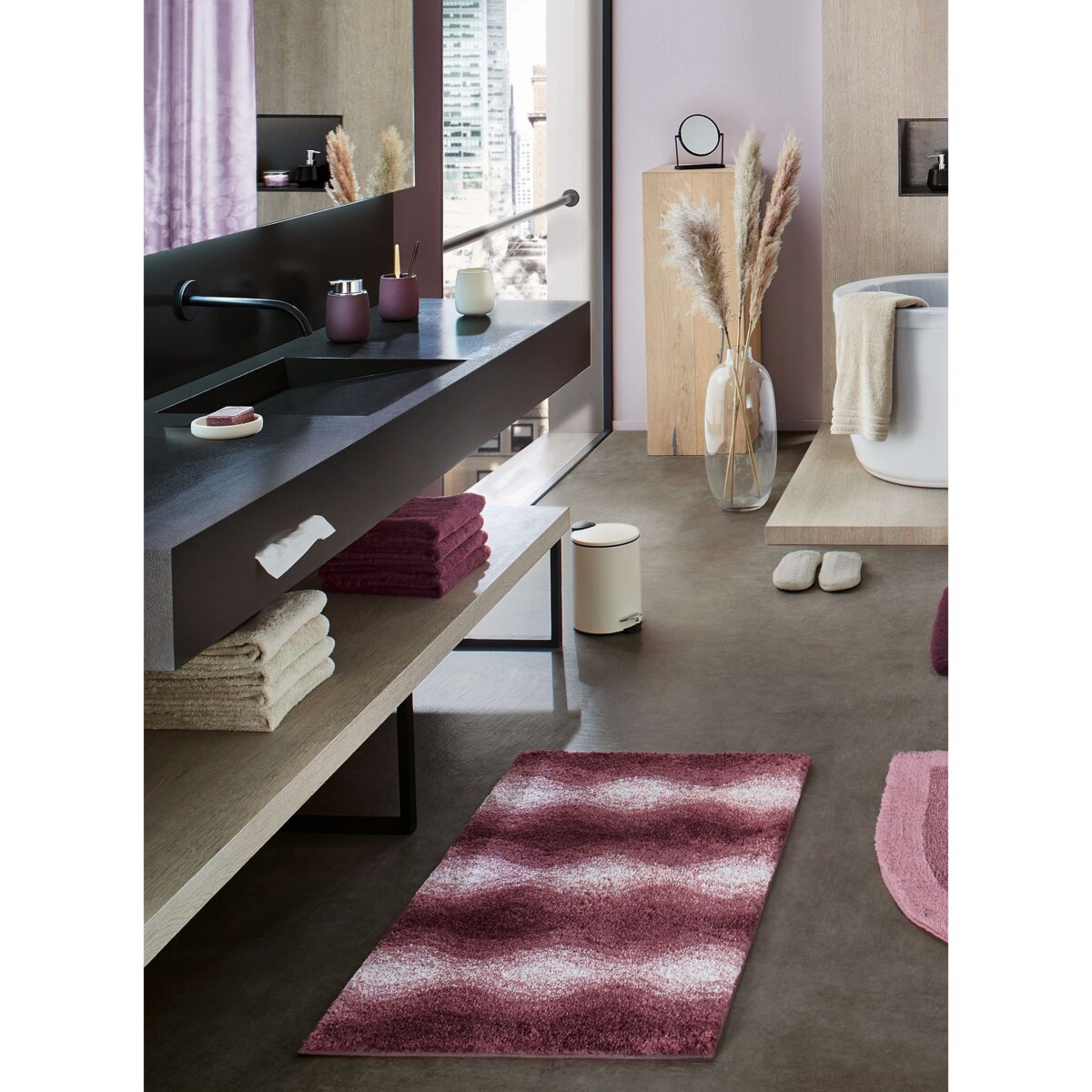 Kleine Wolke Silence Kosz łazienkowy beżowy wkład/ciche zamykanie 3 litry