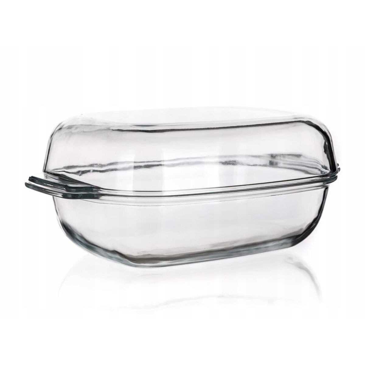 SZKLANA BRYTFANKA NACZYNIE DO PIECZENIA żaro 5,7 L POKRYWA do żywności