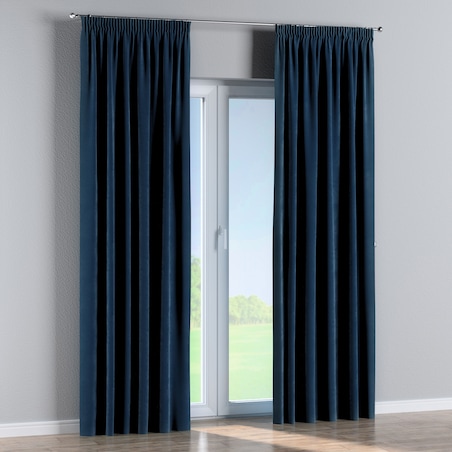 Zasłona na taśmie marszczącej 1 szt. 130x260 granat