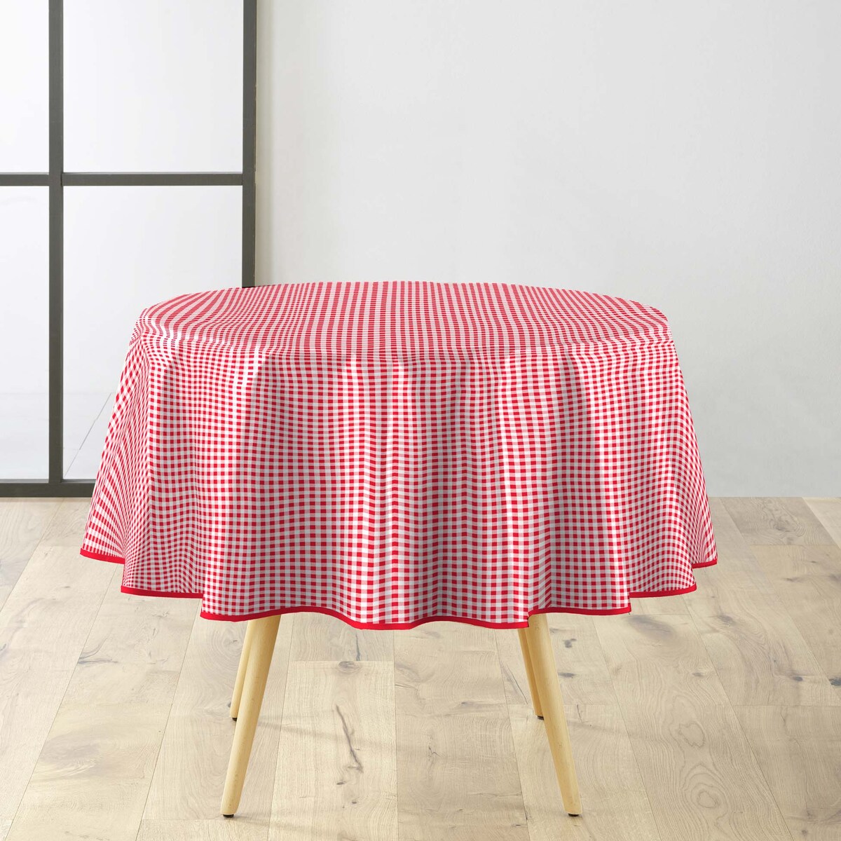 Obrus okrągły MINI VICHY, Ø 160 cm, kratka