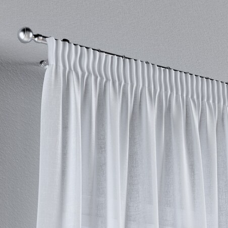 Zasłona na taśmie marszczącej 1 szt. 130x245 prześwitująca biała