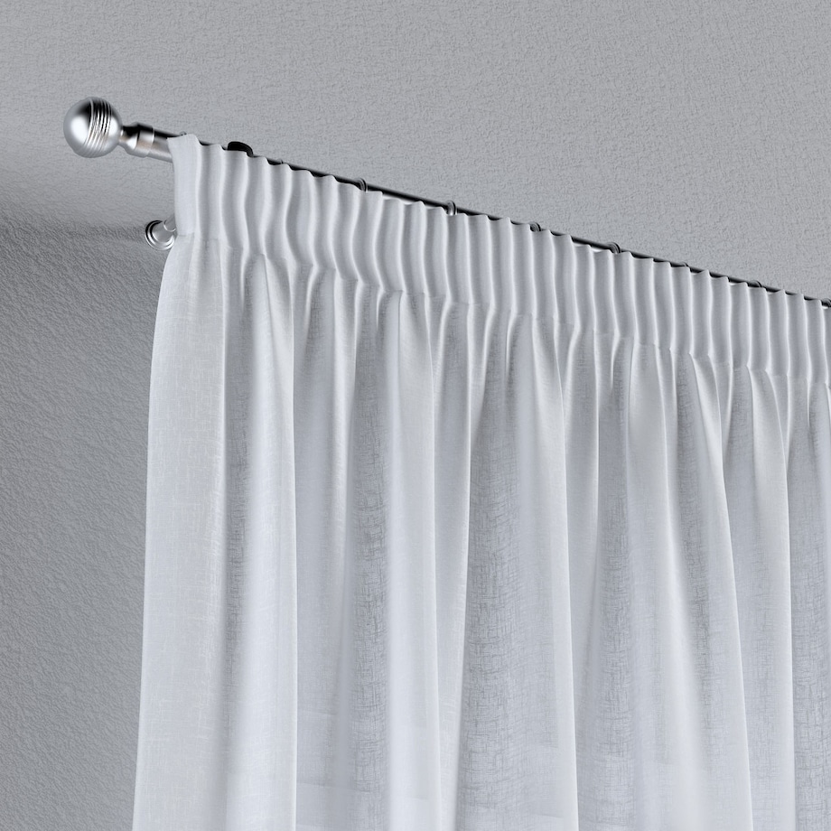 Zasłona na taśmie marszczącej 1 szt. 130x245 prześwitująca biała