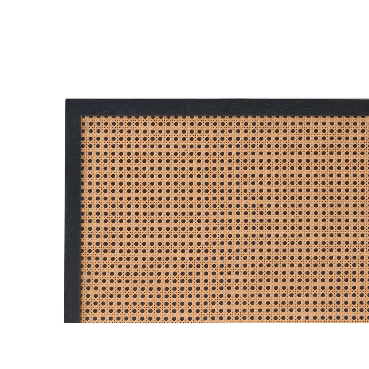 Łóżko Technorattan MONPAZIER 120 x 200 cm Czarny