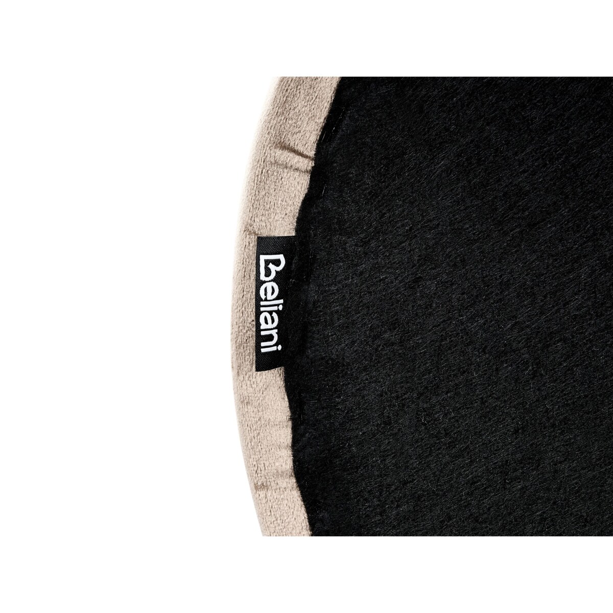 Łóżko Welur LESSAY 180 x 200 cm Beżowoszary