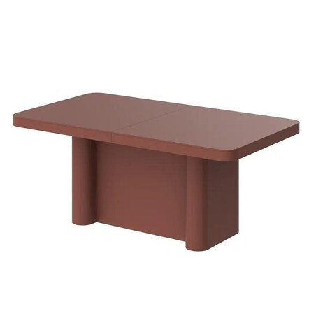 Stół rozkładany PORTOFINO 160(412)x100 bordowy