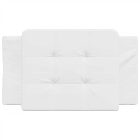 vidaXL Poduszka na wezgłowie, Zadar, biała, 80 cm, sztuczna skóra