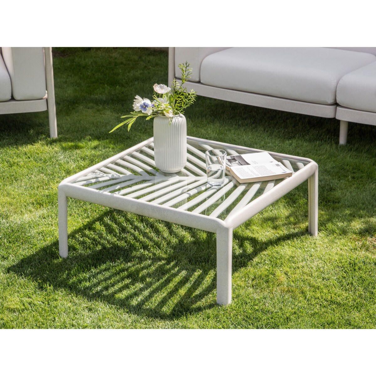 Stół ogrodowy Jasnobeżowy FERRETTI