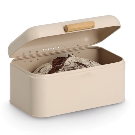 Chlebak metalowy 30,5x20,5x15,2 cm ZEPHIR beżowy