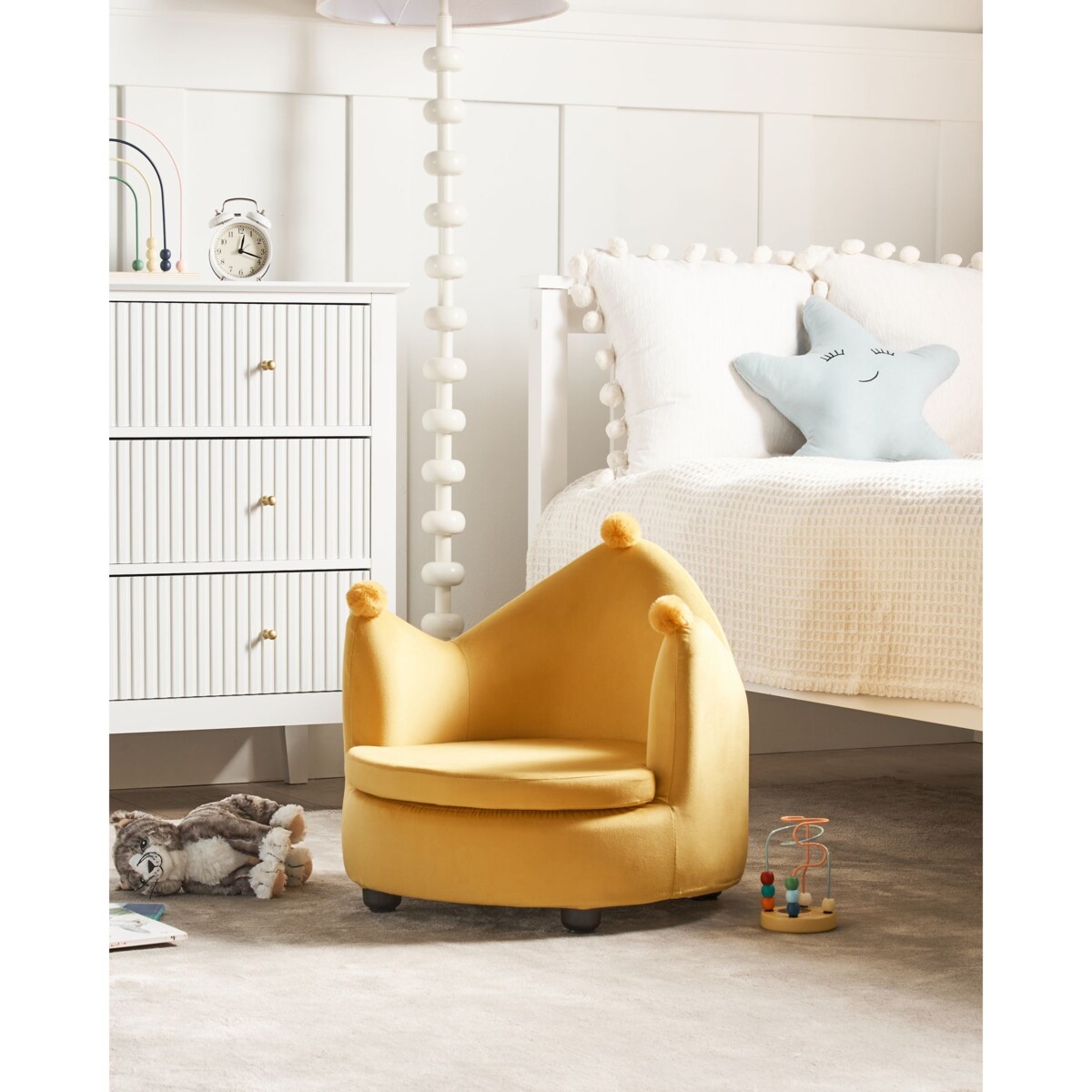 Fotel dziecięcy Żółty VEGA