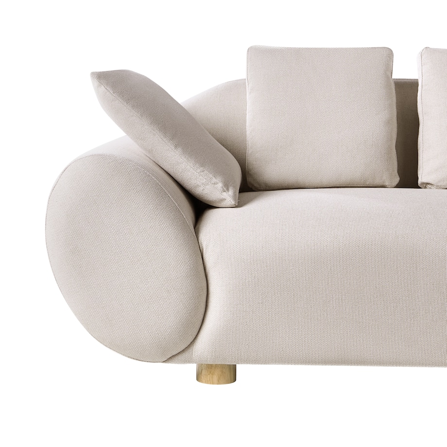 Sofa dla 2 osób RINGEL Jasnobeżowy