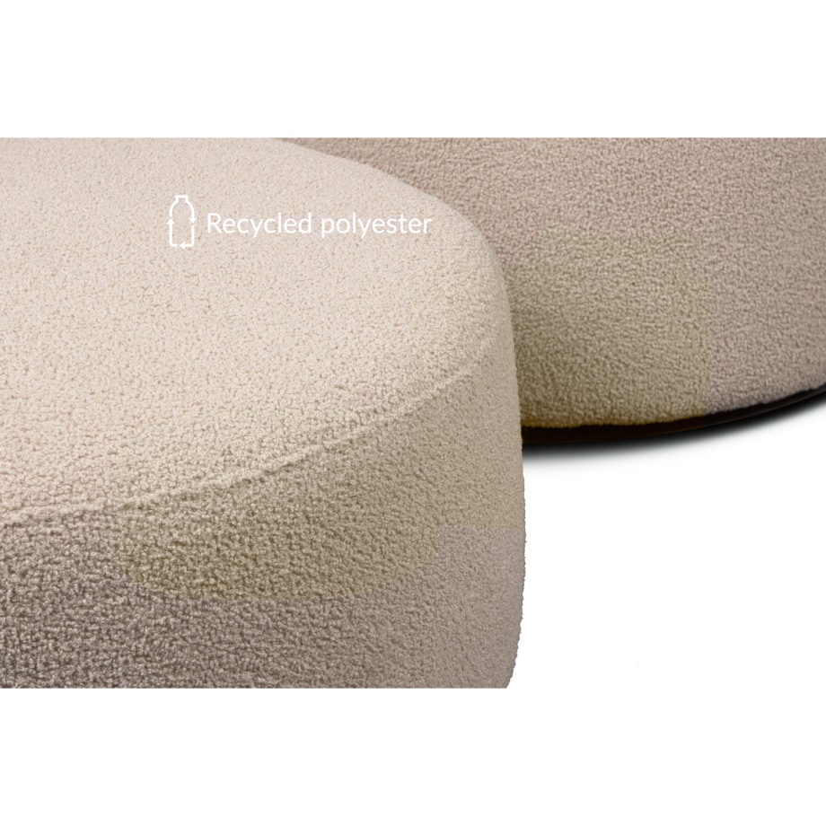 KONSIMO RAGGI Puf baranek baranek beżowy