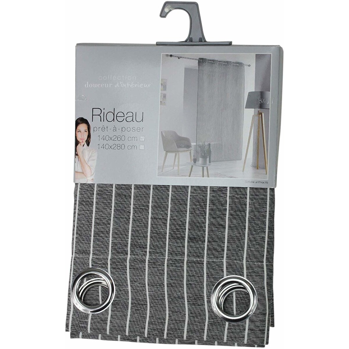 Nowoczesna zasłona okienna SOFIANE, 140 x 260 cm