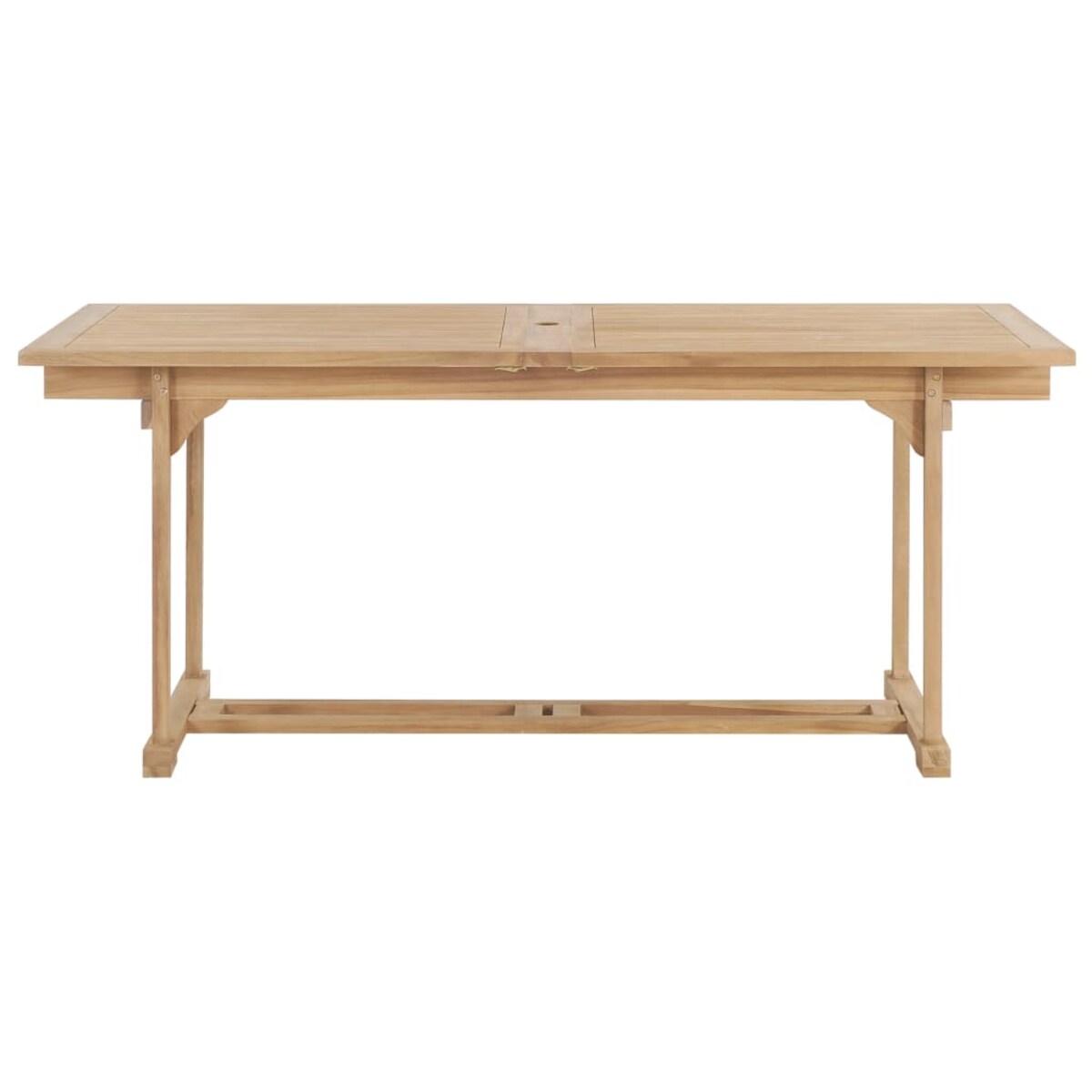 vidaXL Rozkładany stół ogrodowy, 180-280x100x75 cm, lite drewno tekowe