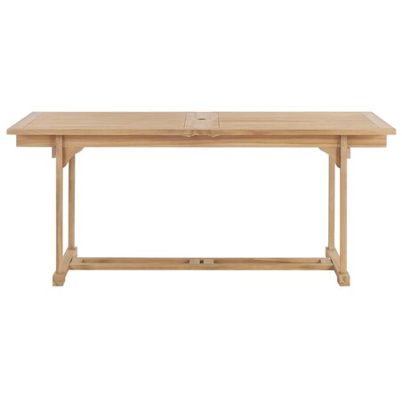 vidaXL Rozkładany stół ogrodowy, 180-280x100x75 cm, lite drewno tekowe
