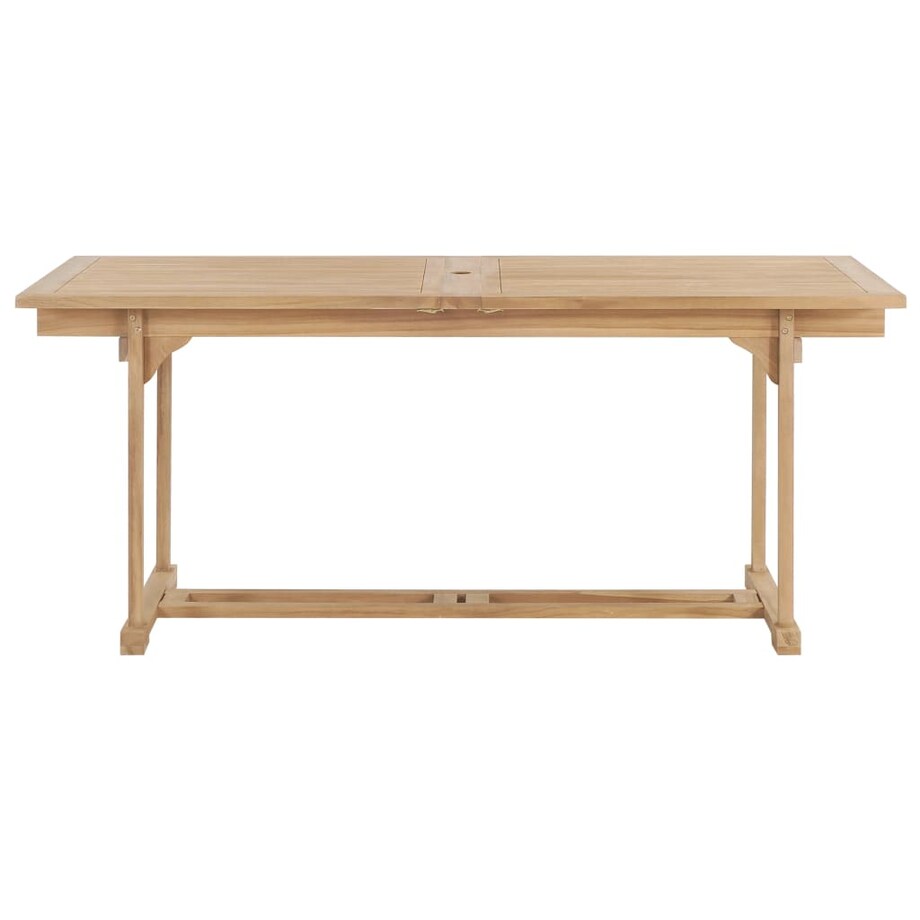 vidaXL Rozkładany stół ogrodowy, 180-280x100x75 cm, lite drewno tekowe