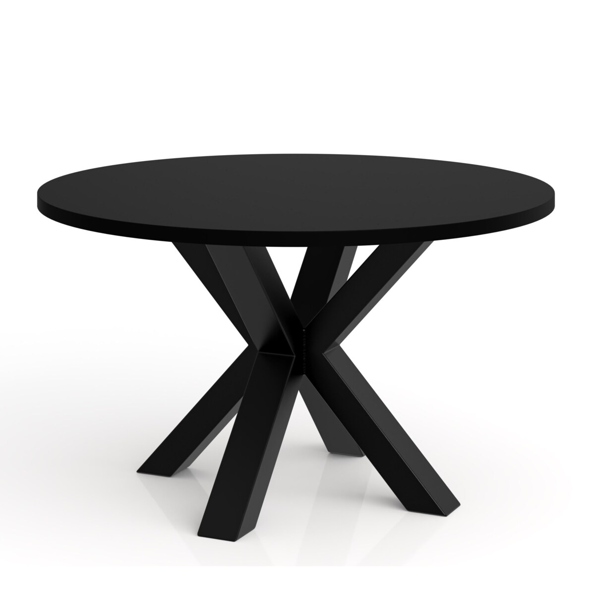 Stolik kawowy NEO okrągły 90 cm, metalowa podstawa- czarny