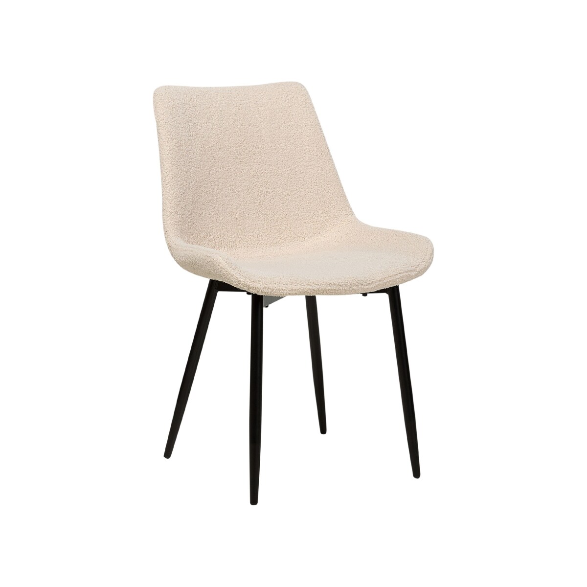 2 krzesła do jadalni boucle beżowe AVILLA