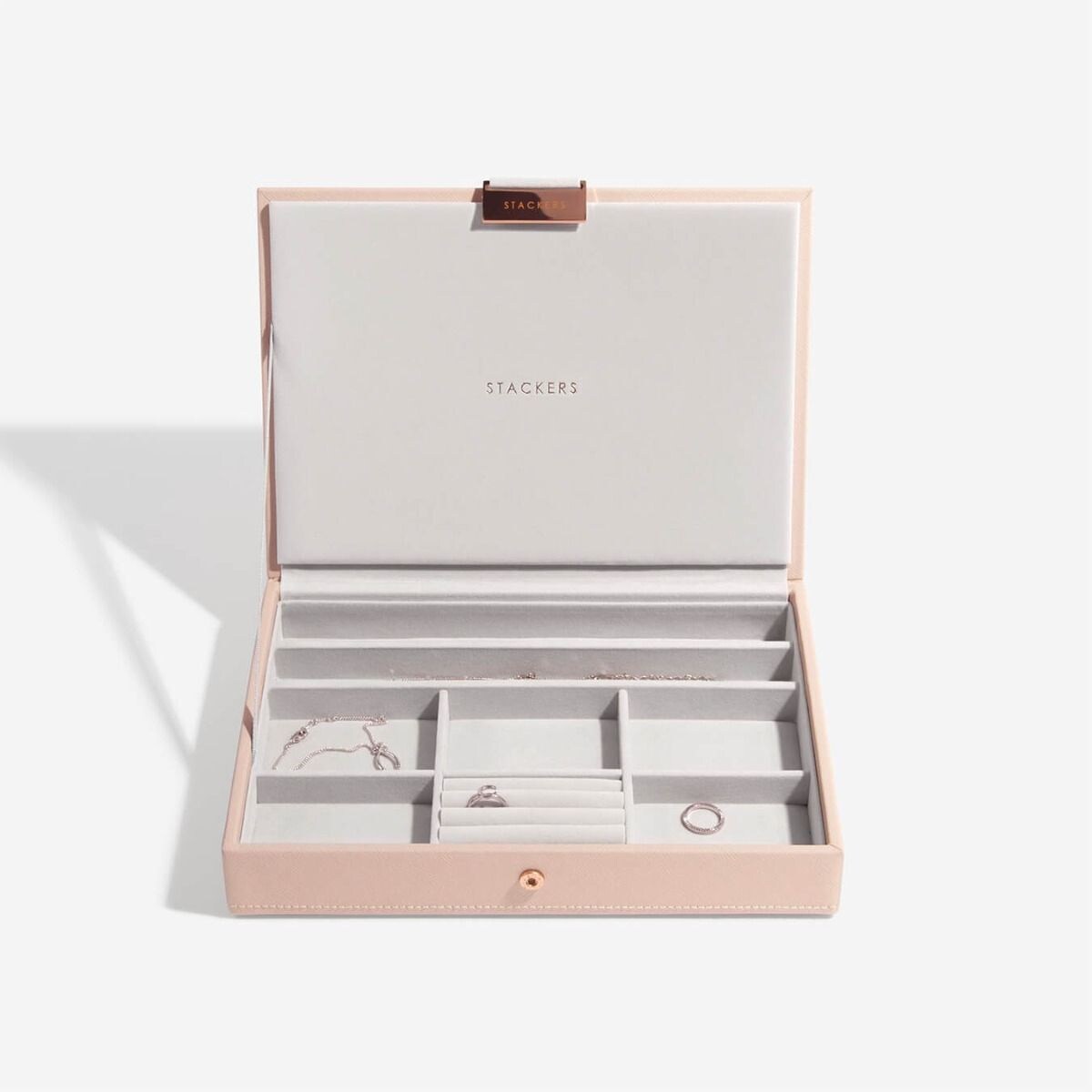 Szkatułka na biżuterię Stackers poczwórna classic różowa różowe złoto