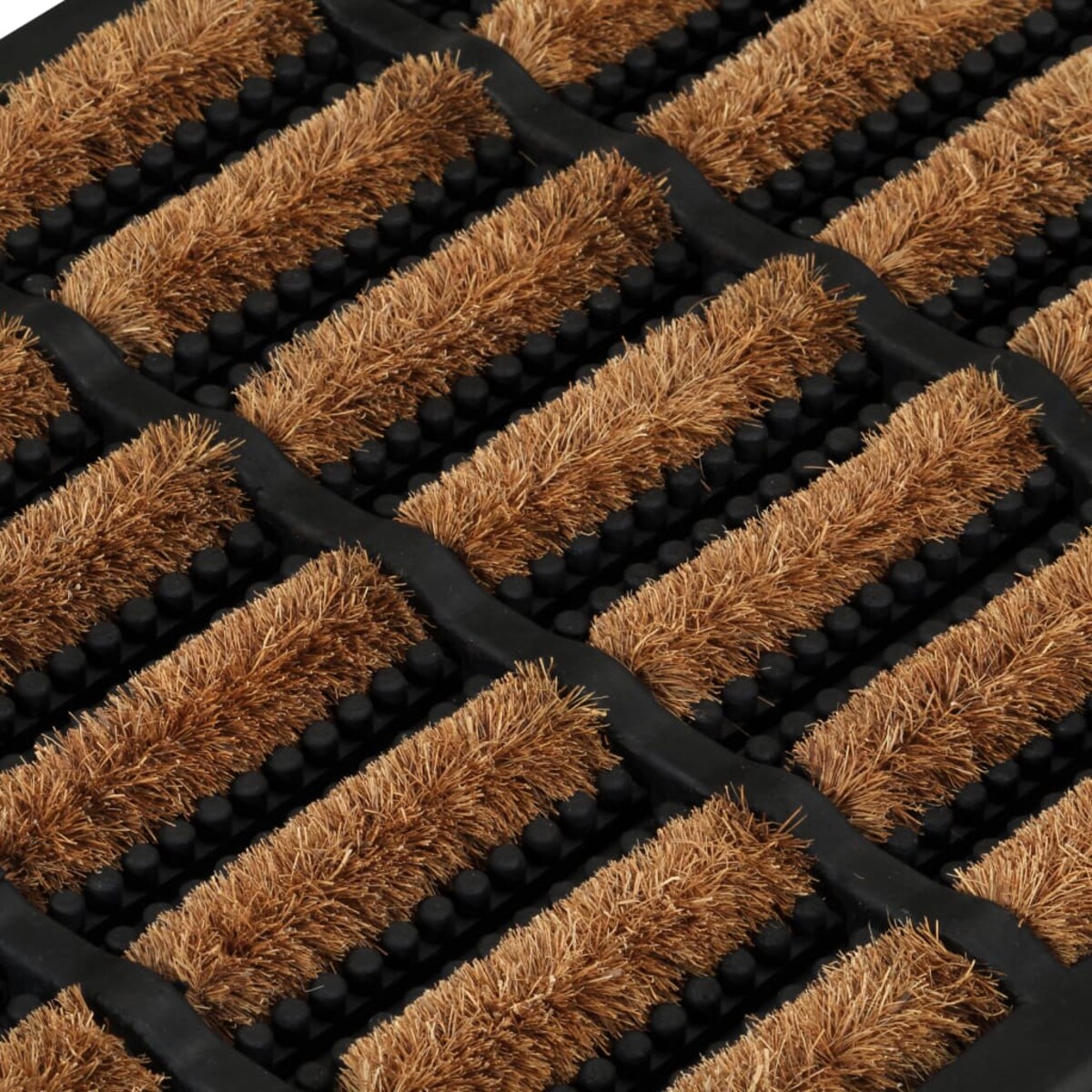 vidaXL Wycieraczka, prostokątna, 45x75 cm, guma i włókno kokosowe