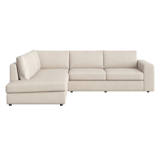 Sofa narożna lewa Baga jasno beżowa