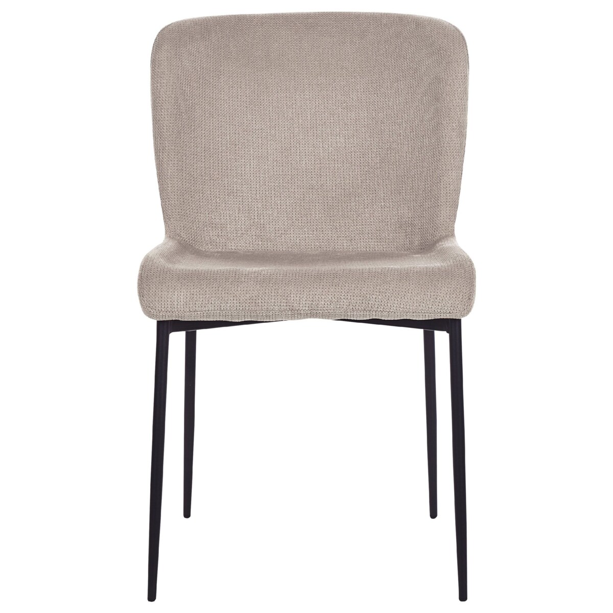 Zestaw 2 krzeseł do jadalni beżowoszary ADA