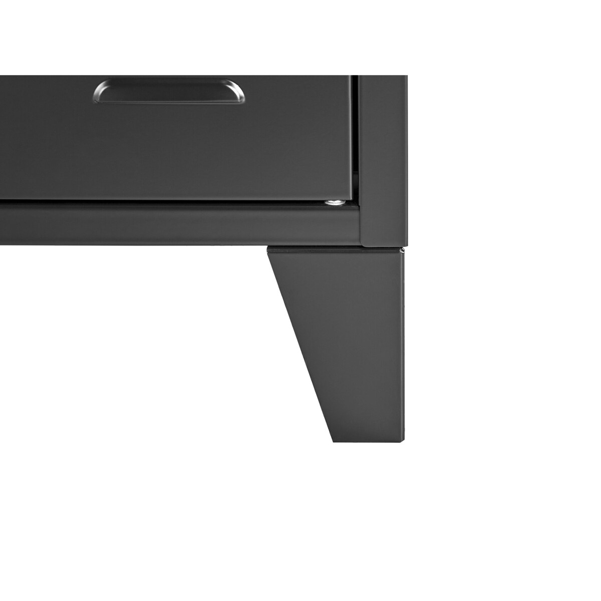 Szafka trzydrzwiowa metalowa czarna CARDIFF