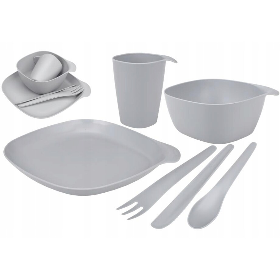 KOMPLET NA PIKNIK kemping grill naczynia dla 1osob