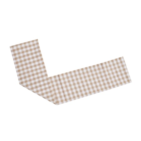 Bieżnik Beige Gingham - 50 cm x 150 cm