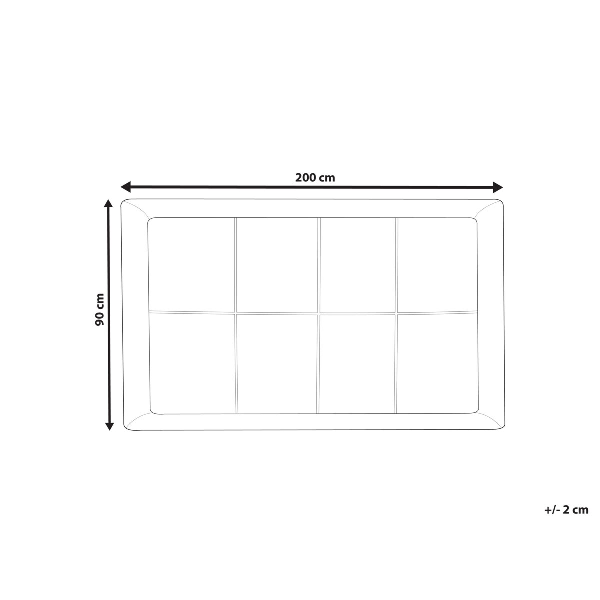 Ochraniacz na materac z mikrofibry 90 x 200 cm YANGRA
