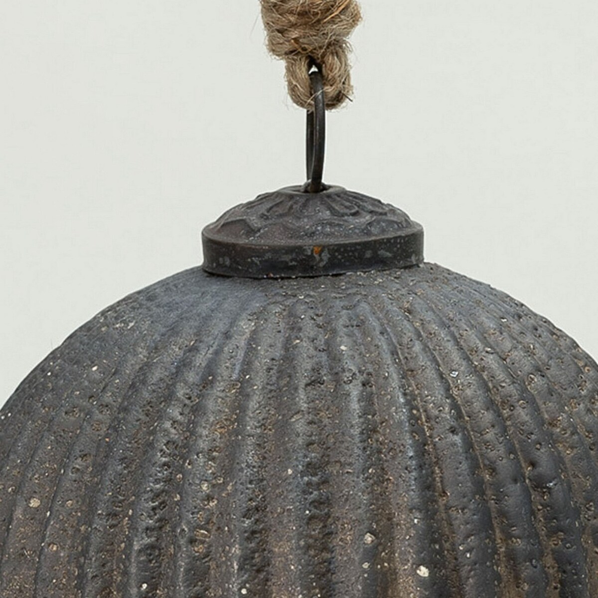 Bombka szklana Rustic Black 10 cm boże narodzenie, święta, świąteczne, czarny, 10x10x10 cm