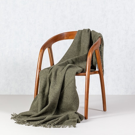 Pled Zelandia 140x200cm melange green tea, 140 x 200 cm