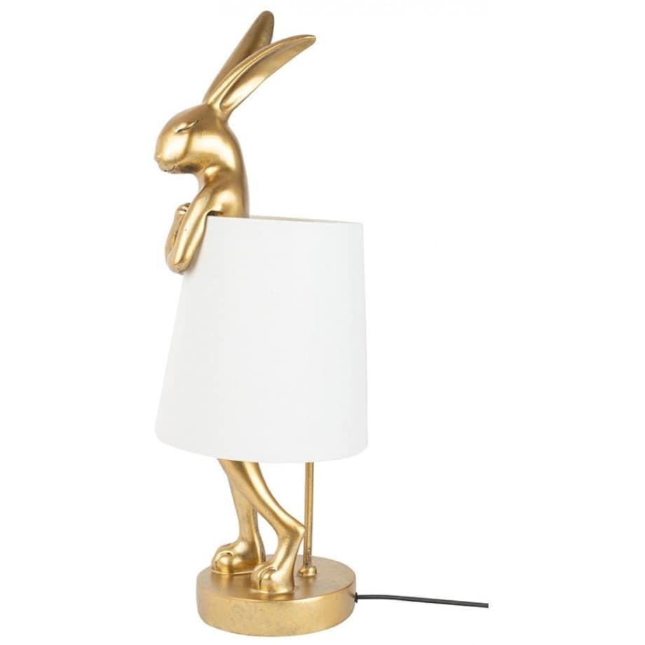 Biurkowa lampka stołowa Rabbit Kare 61598 złota biała