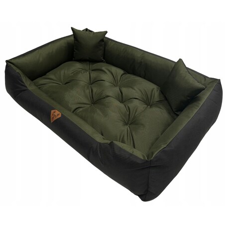 Legowisko Dla Psa Kanapa Posłanie 100X75 Cm Wodoodporne Poduszki Pikowane Zielone