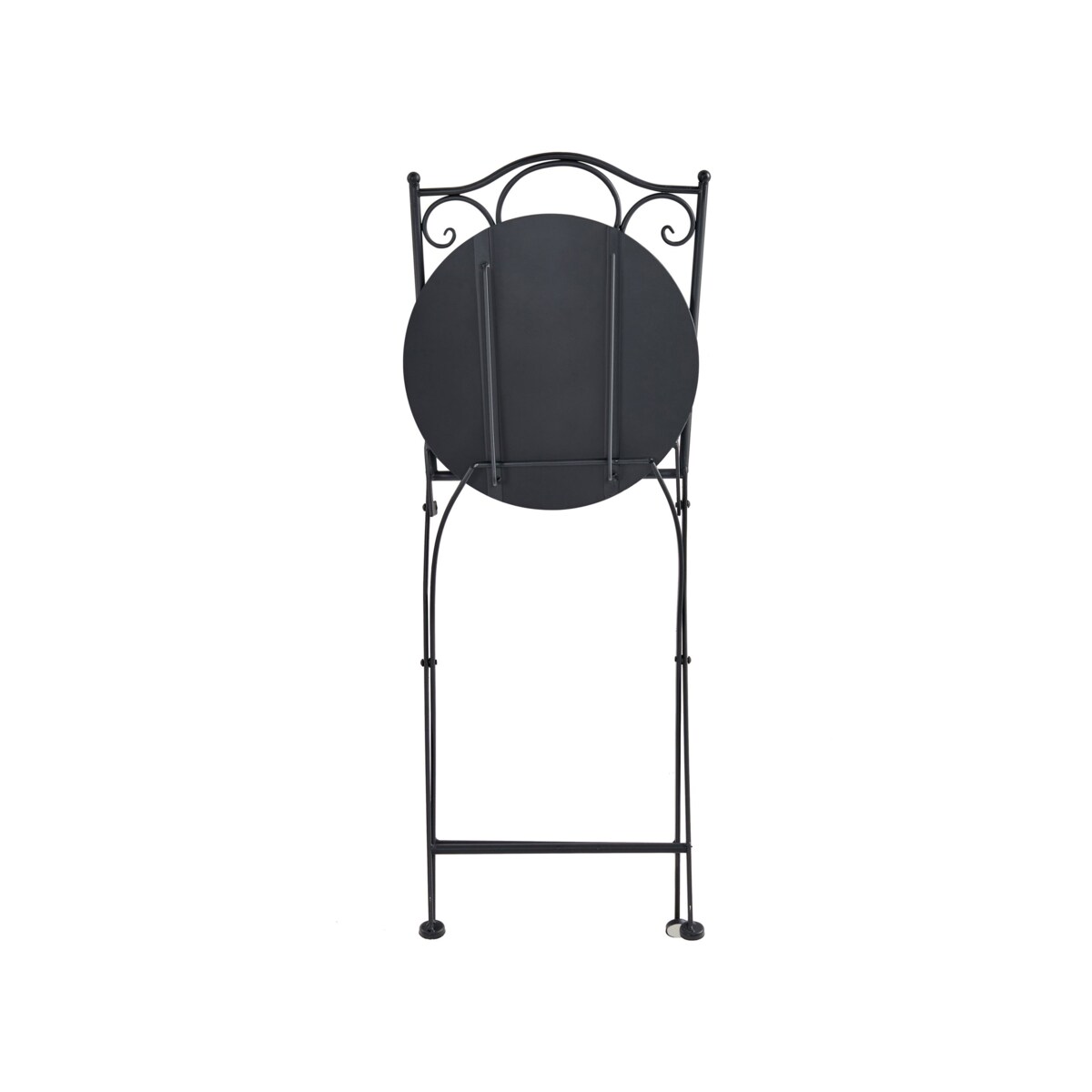 Zestaw mebli balkonowych Składane ADRANO Metal Czarny