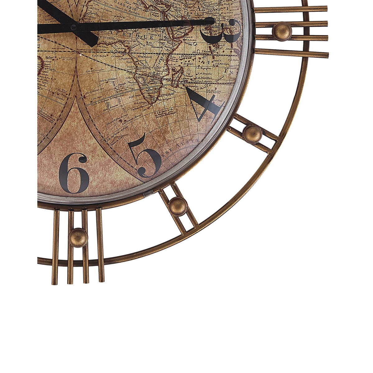 Zegar ścienny LANCY 63 cm Złoty brąz