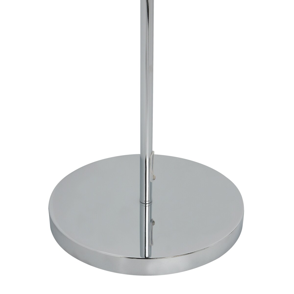 Lampa podłogowa metalowa srebrna CALVILLO