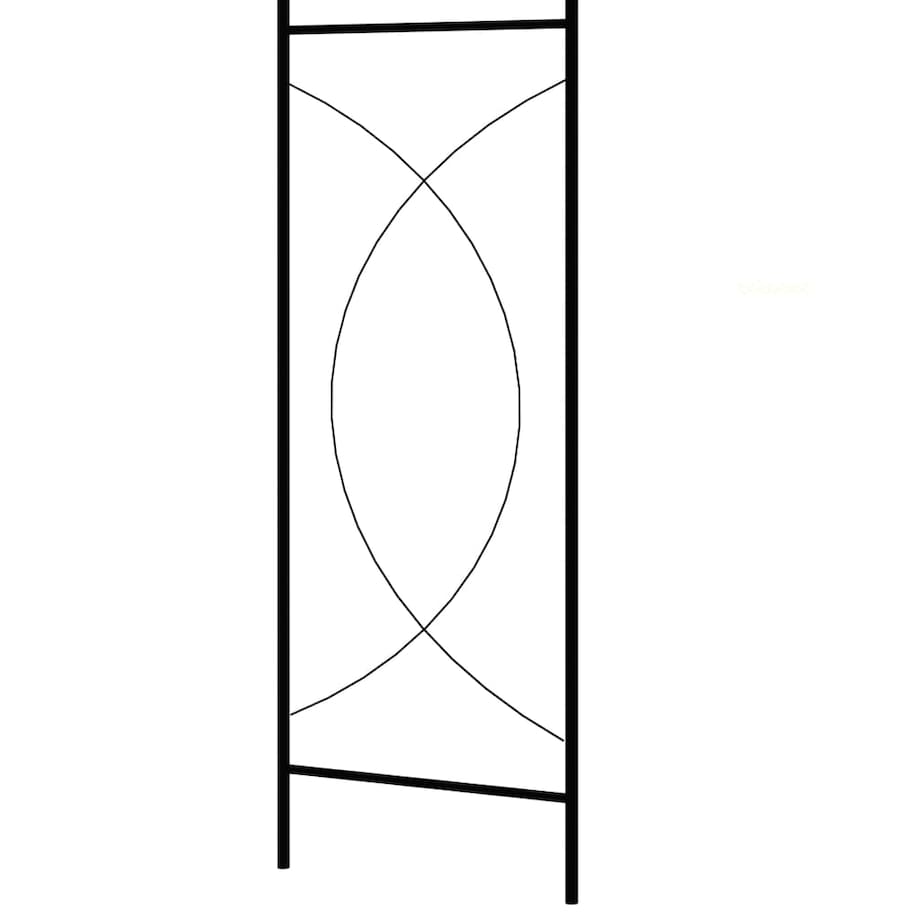 vidaXL Pergola ogrodowa, czarna, 150x34x240 cm, żelazna