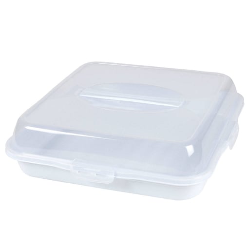 Pojemnik do transportu ciasta z klipsami, 36 x 36 x 10 cm