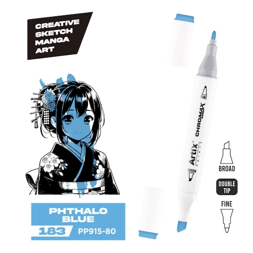 dwustronny marker kreatywny artix pp915-80 phthalo blue