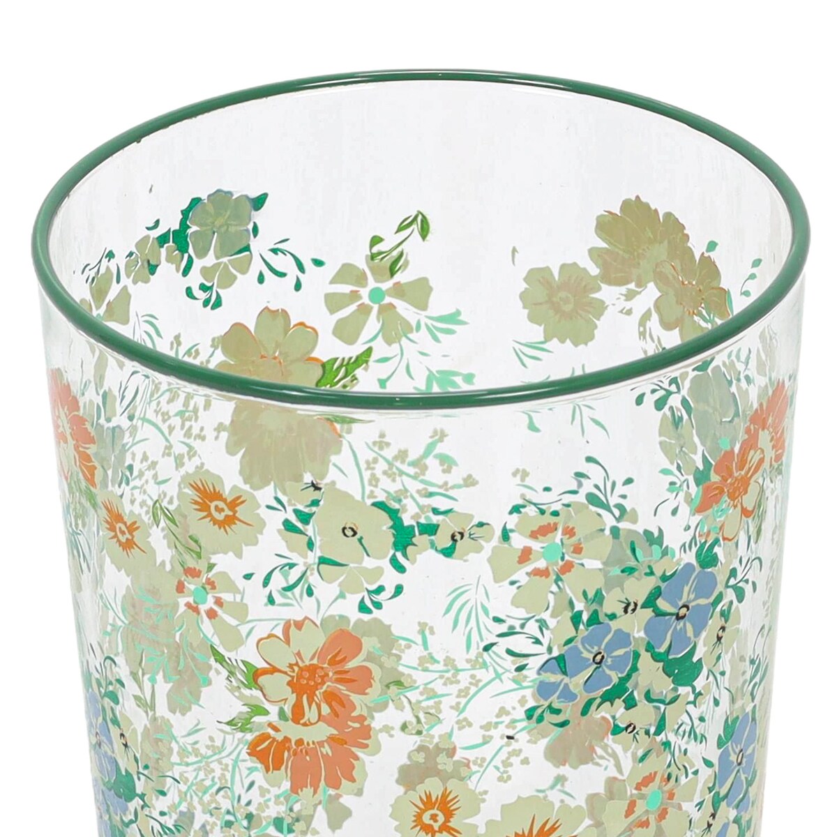 Duża szklanka w kwiatowy wzór, 510 ml
